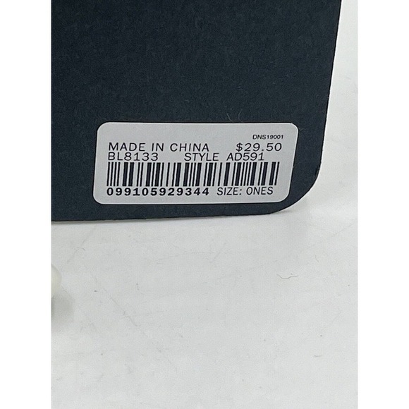 J. Crew Beautiful Blue Crystal Linear Dangle Gold Tone Earrings New - Picture 8 of 9